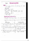 Class 9 physics chapter 2 notes and flashcards 