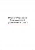 Pinacol Pinacolone Rearrangement "Symmetrical Diols"