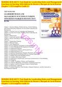 Test Bank for Leadership Roles and Management Functions in Nursing Theory and Application, 11th Edition, by Bessie L. Marquis, Carol Jorgensen Huston, All Chapters 1-25 LATEST