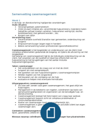 Samenvatting casemanagement SGM jaar 2 2015-2016