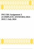 PSC1501 Assignment 3 (COMPLETE ANSWERS) 2024 - DUE 5 July 2024