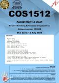 COS1512 Assignment 2 (COMPLETE ANSWERS) 2024 (199828) - DUE 12 July 2024