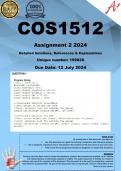  COS1512 Assignment 2 (COMPLETE ANSWERS) 2024 (199828) - DUE 12 July 2024