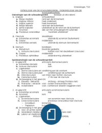 Kinesiologie Theorie 1D - Semester 1