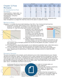 eco ch 13: pure monopoly 