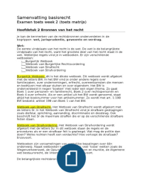 Juridisch Medewerker pakket 2de toetsweek