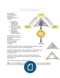 AA Leren Bewegen Theorie tentamen