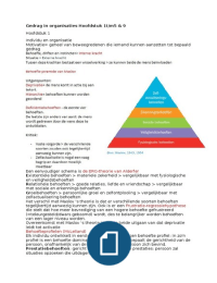 gedrag in organistaties hoofdstuk 1,2,3,4,5 en 9