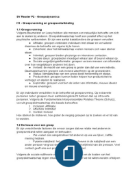 Samenvatting Reader Groepsdynamica P2