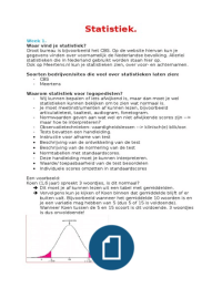 Statistiek samenvatting