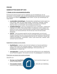 WFT Basis, Schade Part., Vermogen, Consump. Krediet, Hypothecair Krediet 2016