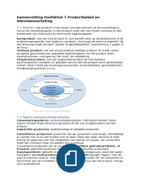 Samenvatting marketing 2 H7, 8, 12 t/m 15. Scoor ook een dikke voldoende!