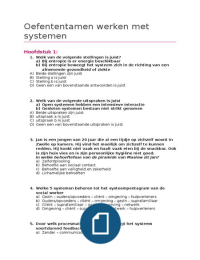 MC oefententamen Werken met systemen (40 vragen en antwoorden)