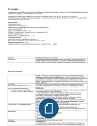 Psychiatrie overzicht stoornissen