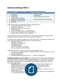 verbintenissenrecht & ondernemingsrecht H16 t/m H19