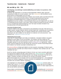 Samenvatting nederlands: Taaldidactiek (hoofdstuk B1,B2,B3,C1,C2,C3 en C4)