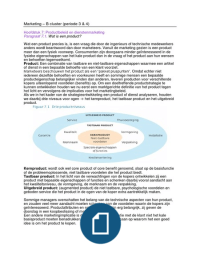 Marketing samenvatting B-cluster 