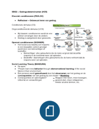 SBG2 - Gedragsdeterminanten (HC5)