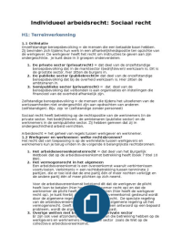 Samenvatting individueel arbeidsrecht