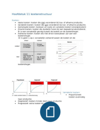 Samenvatting kosten baten analyse 1.2