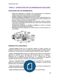 Tema 2 - Estructura de las membranas celulares (Citología e Histología)