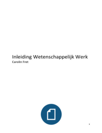 Inleiding Wetenschappelijk Werk (IWW)