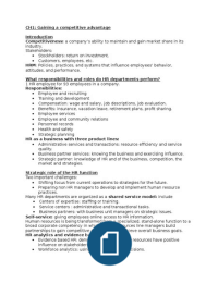 Human Resource Management Summary