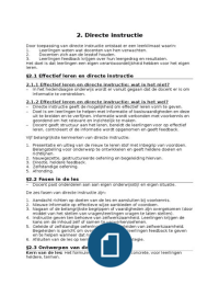 Hoofdstuk 2: Directe instructie