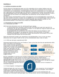 Samenvatting HRM van Kluijtmans: H1 4 5 7 en 8