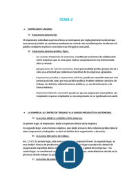 TEMA 2 DERCHO DEL TRABAJO I EL EMPRESARIO