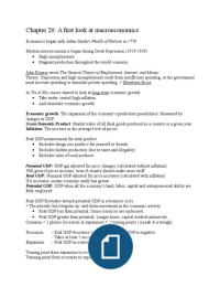 Macro Economics chapter 20-23 