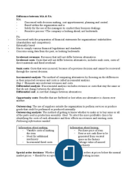 Management Accounting summary chapter 27