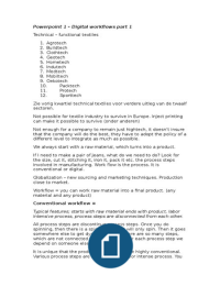 Digital Workflow Samenvatting