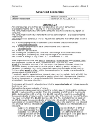 Advanced Economics Summary - IBMS Year 1