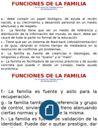 Funciones de la familia