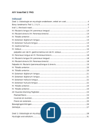 Osteologie, myologie, palpatie: wervelkolom, enkel, onderbeen, voet, heup, bekken