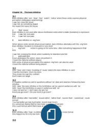 Pedagogical (Ped) Grammar 2 Summary