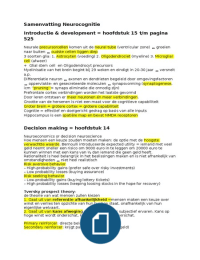 Samenvatting neurocognitie