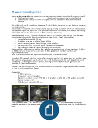 Nucleaire Geneeskunde - Myocardscintigrafie