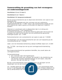 samenvatting recht en onderneming hoofdstuk 12&13 deel 1  6&7 deel 2 de grondslag van het vermogens- en ondernememingsrecht