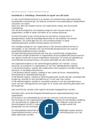 Samenvatting organisatieontwerp