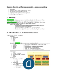 Sport en bewegen (sportkunde) theorie periode 1