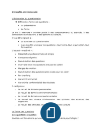 Enquête par questionnaire