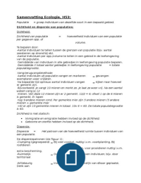 Ecologie uit 'Biology: A Global Approach'. Alle hoofdstukken m.u.v. §52.1