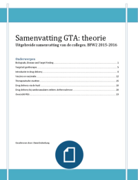 Samenvatting GTA 2016