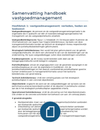 samenvatting handboek Vastgoedmanagement