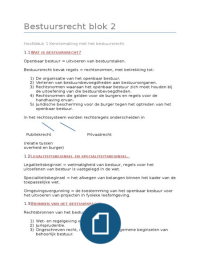 Samenvatting Bestuursrecht h1 t/m 5