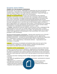 European Union Politics Samenvatting 