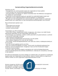 Samenvatting organisatiecommunicatie jaar 1