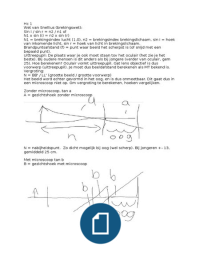 TNA optica samenvatting